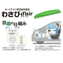 単品 PIAA Valeo ピア ヴァレオ わさびデェール わさびd'air カーエアコン用 消臭抗菌剤 カビ防止 消臭 抗菌 VCC04624_画像3