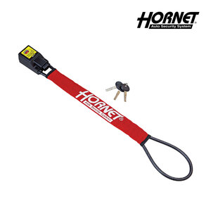 HORNET Hornet steering wheel lock steering gear lock LH-3SR metal wire type exclusive use key red automobile theft countermeasure anti-theft 