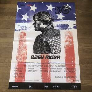 「イージー★ライダー」製作50周年イタリア版大型ポスター EASY RIDER ピーター・フォンダ、デニス・ホッパー、ジャック・ニコルソンの画像1