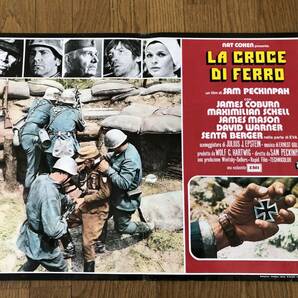 「戦争のはらわた」イタリア版ポスター フォトブスタ サム・ペキンパー CROSS OF IRON ジェームズ・コバーン、マクシミリアン・シェルの画像1