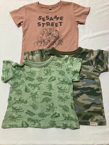 半袖Tシャツ 子供服 Tシャツ 半袖 男の子 トップス 中古 まとめ売り 95 ボーイズ 人気 迷彩 セサミストリート