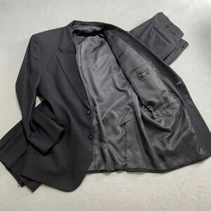 [XXXL]TOM HANSON Tom handle son setup unlined in the back suit 2B Italy made cloth Talla Galoppo Floriano black national treasure size 