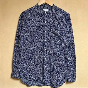 ENGINEERED GARMENTS / エンジニアードガーメンツ バンドカラー ペイズリー柄シャツ S 総柄