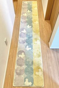  used Disney Disney anti-bacterial deodorization processing kitchen mat made in Japan Mickey motif mat carpet bed thing rug rug new life ...