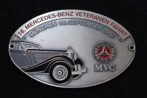◇ Mercedes CLUB MVC エンブレム Badge Munchen2002 benz 200 w115 290 w18 380 w22 W110mm ocitye メルセデスベンツ クラシックカー