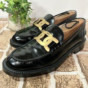 Tod’s トッズ 23 ケイト レザー ローファー Uチップ ブラック 黒