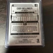 panini donruss optic2018 cody bellinger green /5 ベリンジャー　ファーストナンバー_画像2