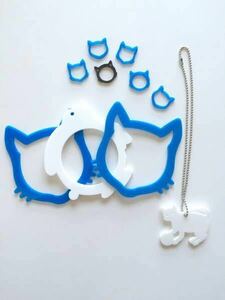  new goods * vertical .ti Vine *TattyDevin* accessory set * bracele * ring * ring * necklace *10 piece set * white * blue 