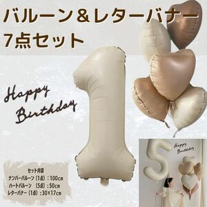 ナンバーバルーン セット1 ハート バルーン バースデー 飾り 数字 happy birthday