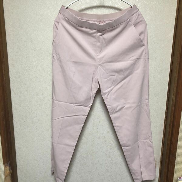 F247 未使用　ユニクロ　パンツ　ボトムス　L ピンク　レディース　パンツ　ファッション