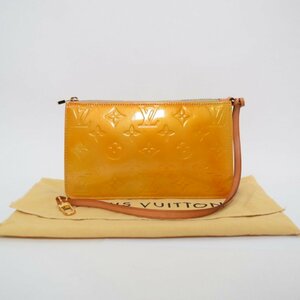 LOUIS VUITTON　ルイ・ヴィトン　レキシントン　アクセサリーポーチ　M91058　モノグラムヴェルニ　エナメル　ベージュ系　