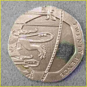【イギリス 20ペンス 硬貨/2009年】 TWENTY PENCE/エリザベス2世/コイン