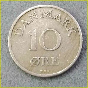 【デンマーク 10オーレ 硬貨/1948年】 10 ORE 旧硬貨/コイン/古銭/DANMARKの画像2