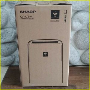 [ unopened new goods / sharp CV-R71-W clothes dry dehumidifier ] SHARP/ compressor system / plasma cluster 7000/ white 