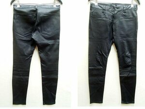 即決[2]美品 UNDERCOVER UCA4505 16SS ラムレザー ストレッチスリムパンツ■B10