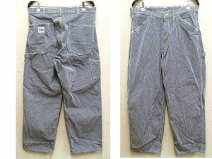 ●即決[XL]美品 Lee DUNGAREES LM7288 日本製 ヒッコリー ストライプ ペインターパンツ デニム■451