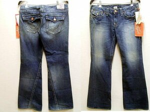 ◎[W32]未使用品 TRUE RELIGION JOEY 01-RAW Y2K 2000年代 アーカイブ ベルボトム ブーツカット フレア デニムパンツ■496