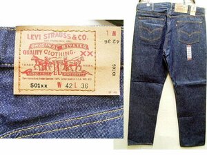 * prompt decision [W42] dead stock Levi's 501xx 96 year 5 month made 90 period 90's USA made rigid unused goods 501-0000 Vintage America Denim #652