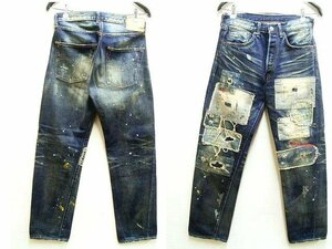 即決[W32]ほぼ未使用品 LVC 55501-0061 レイバークラッシュド 旧日本製 501XX ビンテージ復刻 LEVI’S VINTAGE CLOTHING デニム■865