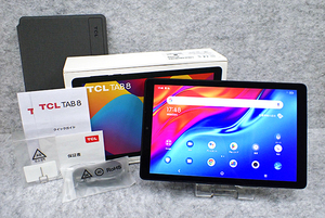【中古 良品】TCL TAB 8 32GB 9132X ブラック タブレット Android 本体 付属品付き(PCA1131-1)