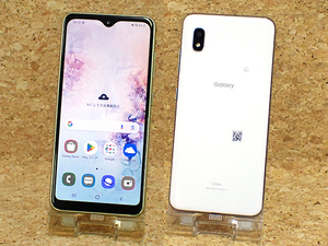 【中古】SIMロック解除 au Galaxy A20 SCV46-u ホワイト 白 サムスン Android スマホ 本体 SIMフリー 制限〇 一括購入(PDA679-1)