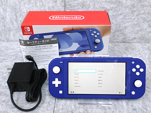 [ used ]Nintendo Switch Lite blue HDH-S-BBZAA nintendo Nintendo switch light body (PDA898-1)