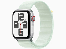 【新品 未開封】Apple Watch SE 第2世代 Cellular 44mm シルバーアルミニウムケース と ソフトミントスポーツループ(PEA654-1) _画像1