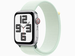【新品 未開封】Apple Watch SE 第2世代 Cellular 44mm シルバーアルミニウムケース と ソフトミントスポーツループ(PEA654-1) 