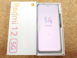 【新品 未使用】SIMフリー au Xiaomi Redmi 12 5G XIG03 RAM 4GB ROM 128GB ポーラーシルバー スマホ Android 制限〇(PEA659-2)
