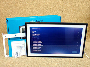 【中古 美品】Amazon Echo Show 15 15.6インチフルHDスマートディスプレイ with Alexa Fire TV機能搭載 エコーショー H6Y2A5(PEA203-1)