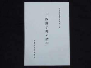 報告書(7『獅子舞調査報告書第6集 三匹獅子舞の諸相』相模原市立博物館 1996年　　検)民俗獅子舞神楽山車祭礼伝統芸能伝承風流伎楽