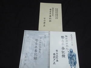 報告書(14『諏訪神社御祭礼 幣台年番記録』上新町区・下川岸区・西関戸区（1980～1998）　 検)民俗獅子舞神楽山車祭礼伝統芸能伝承風流伎楽