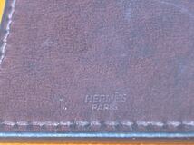 rrkk2898 HERMES エルメス VOTURE MACCHINA CARレザーキーリング /PAZ UNIVERSALベルト 2点まとめ shopbag付き_画像8