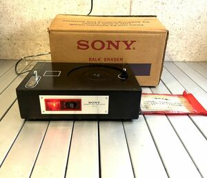 rrkk2916 通電確認済 箱入SONY 消磁器 BE-8 BULK ERASER バルクイレーサーオープンリールテー プ ビンテージ レトロ 現状品