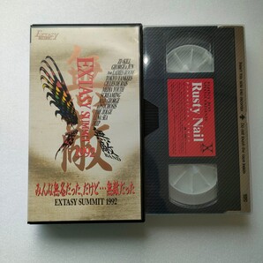 VHS 2本セット みんな無名だった、だけど・・・無敵だった EXTASY SUMMIT 1992 / Rusty Nail プロモーションビデオ 即決 送料込み