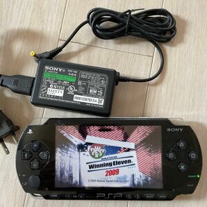 PSP1000本体動作品充電アダプタ付バッテリーパックメモリスティックソフト付ブラック黒