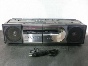 T【E4-32】【100サイズ】TOSHIBA 東芝/ステレオラジオカセットレコーダー RT-CD2/ジャンク/※べたつき有