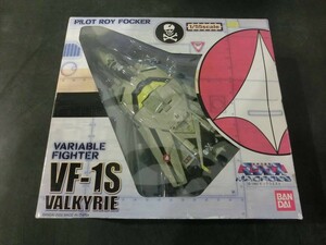 T【E4-66】【80サイズ】▲超時空要塞マクロス VF-1S バルキリー ロイ・フォッカー機/フィギュア/※パーツ欠品・汚れ・外箱傷み有