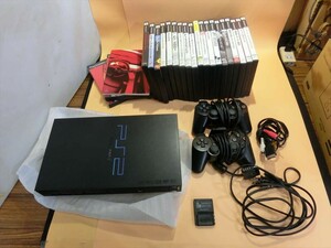 T【ル4-65】【100サイズ】未検品/PS2 プレイステーション2 本体セット＆ソフト まとめてセット/ゲーム/ジャンク