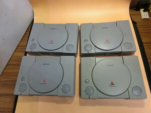 T[ru4-71][80 size ]^SONY Sony /PS1 PlayStation body 4 pcs. set / game machine / junk treatment /* scratch * dirt * scorch have 