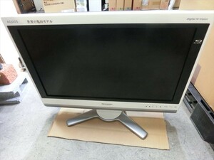 T【ル4-72】【160サイズ】SHARP シャープ/液晶カラーテレビ 26型 AQUOS アクオス LC-26DX1/通電可/ジャンク扱い/※傷・汚れ・破損有