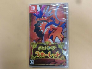 T[ru4-90][ free shipping ] unopened / Nintendo switch game soft [ Pocket Monster scarlet ]/Switch/ Pokemon 