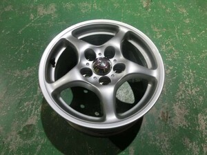 T【3め-27】【140サイズ】★トヨタ/SW20 MR2 5型/純正 15インチ 7J 114.3 5H +45 リアホイール 1本/※傷・錆・汚れ有