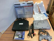 T【レ4-42】【100サイズ】PS プレイステーション 本体 ビートマニアセット/ゲーム機/通電可/ジャンク扱い/※傷・汚れ・外箱傷み有_画像7