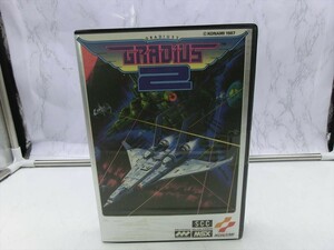 T[3.-83][60 size ]^ unopened /MSX2 game soft [glati light 2]/ Konami /GRADIUS2/* package scratch have 