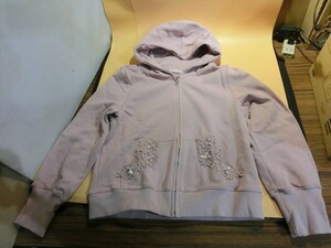 T【ア5-61】【60サイズ】▲WILLSELECTION ウィルセレクション/長袖 ジップアップパーカー/ピンク/Mサイズ/レディース