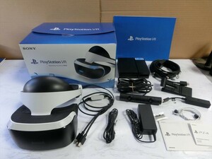 T【3よ-40】【100サイズ】SONY ソニー/PS4 PSVR プレイステーションVR カメラ同梱版/ゲーム/通電可/ジャンク扱い/※素材劣化・レンズ汚れ有