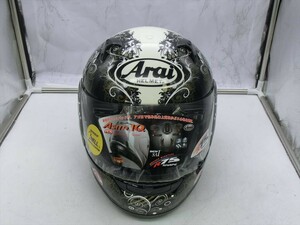 T【3ら-15】【100サイズ】arai astro IQ fiction アライ アストロIQ フィクション L(59-60cm) フルフェイスヘルメット/※傷汚れ有