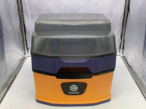 T【3ら-24】【140サイズ】任天堂 NINTENDO GAMECUBE ゲームキューブ用 収納ボックス/収納ケース/※傷汚れ テープ跡有