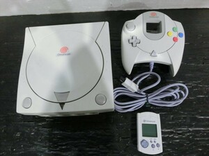 T【N4-36】【100サイズ】SEGA セガ/ドリームキャスト HKT-3000 本体セット/ゲーム機/ジャンク扱い/※電源コード無し